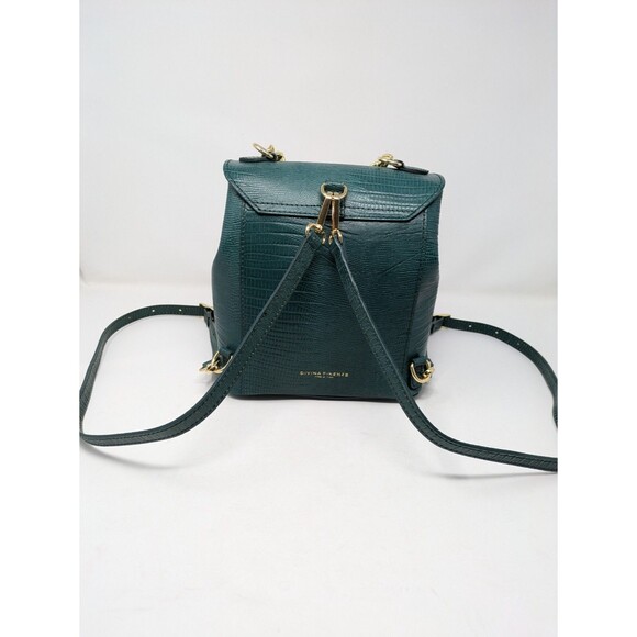Divina Firenze Trilli Green Italian Leather Convertible Backpack Crossbody Bag main image 4